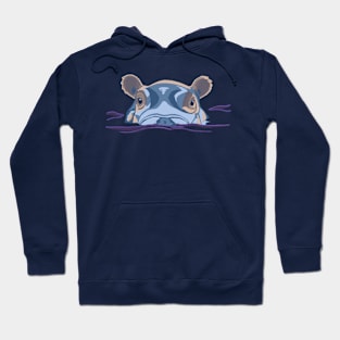 Hippo in the water Hoodie